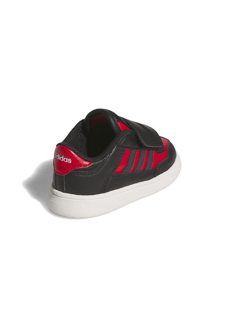 Adidas Rapid Court CF Shoes Black Red Infant ADIDAS CORE | Sneakers | JR1024-